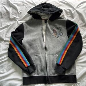 Gray and Black Hogwarts Alumni Hoodie Harry Potter